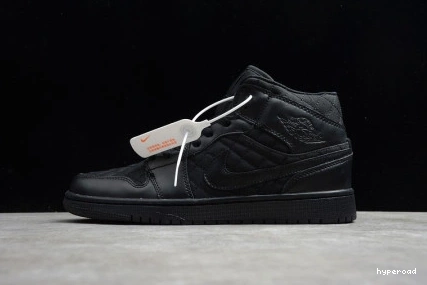 Hyperoad MID AIR JORDAN BLACK 1 QUILTED 1111